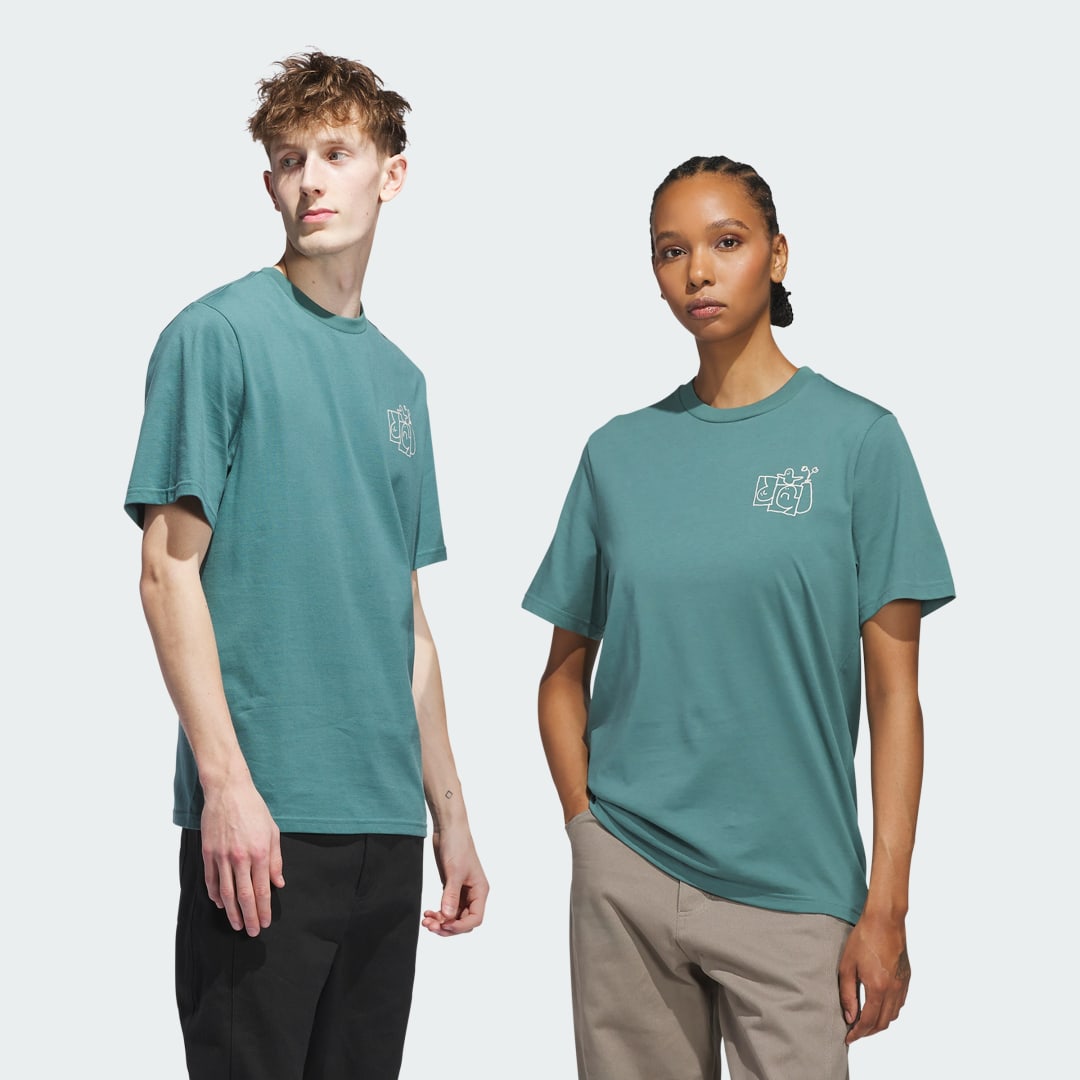 T-shirt adidas Performance Shmoofoil Stairs Tee Grön | JX5452, 0