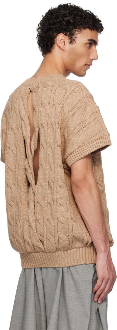 Sweater HED MAYNER Hed Mayner Knit Braids Sweater Brun | HMMA75072A-HA603, 2