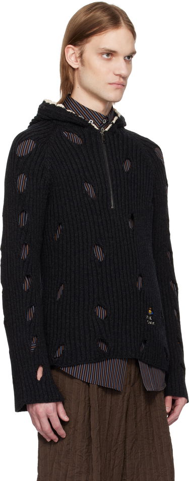 Sweater Vivienne Westwood Vivienne Westwood Slash Hoodie Svart | 38030051-Y003H-, 1