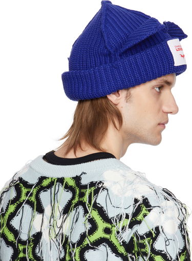 Mössa Charles Jeffrey Loverboy Charles Jeffrey LOVERBOY Chunky Knit Ears Beanie Blå | 54130301, 4