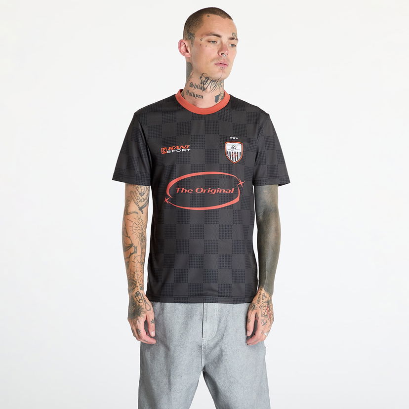 T-shirt Karl Kani OG Sport Star Check Trikot Black/ Red Svart | KU243-002-1