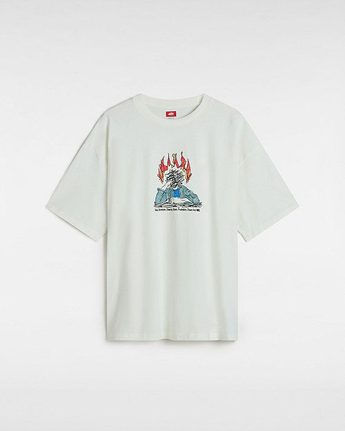 T-shirt Vans Vans Skate Thinking Graphic Tee, Size L Vit | VN000M0NFS8, 0