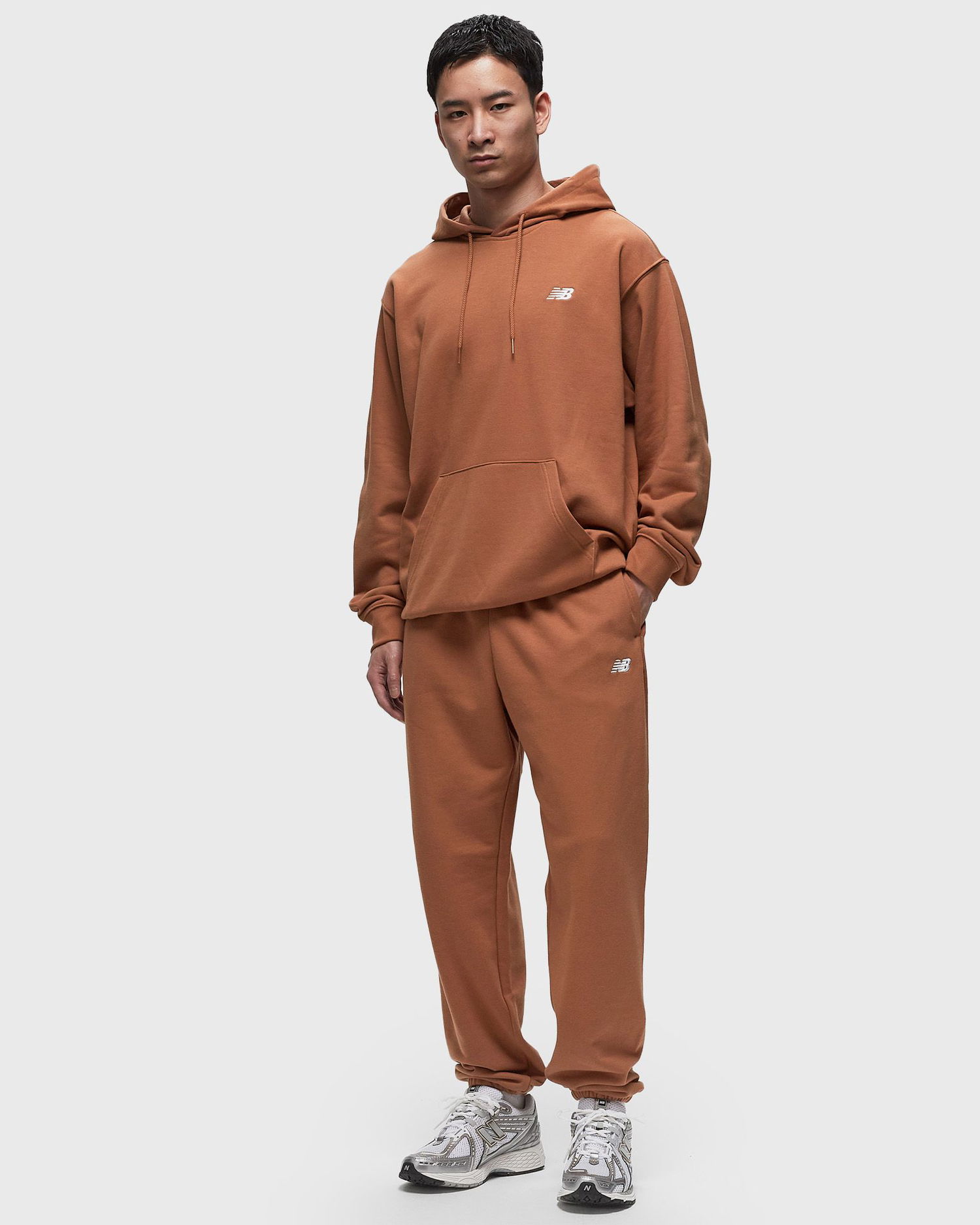 Träningsbyxor New Balance French Terry Jogger Brun | MP41519-WUT, 1