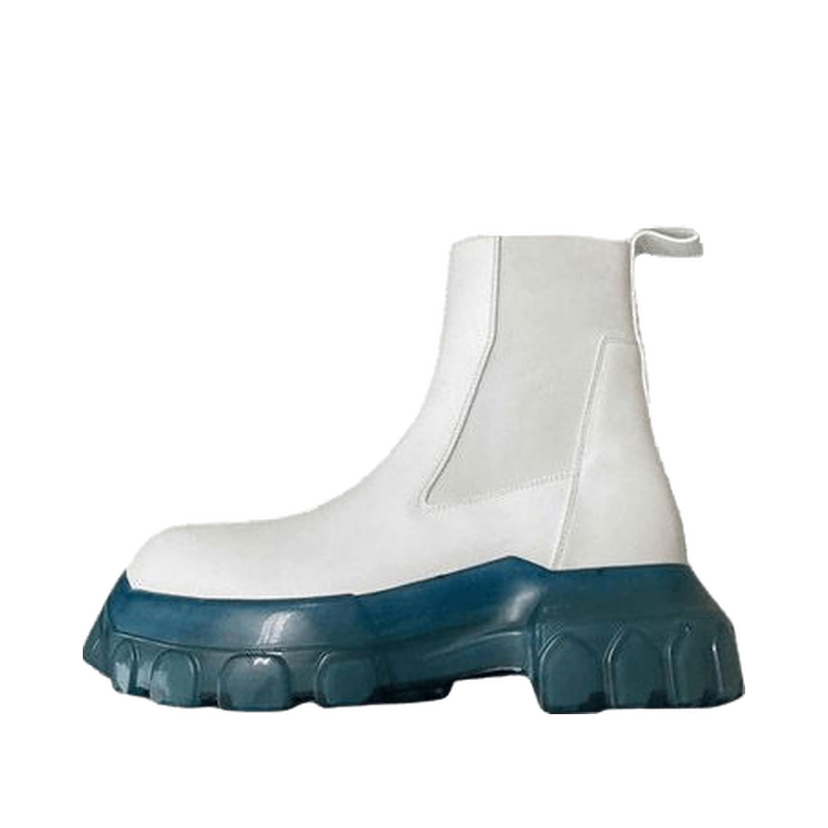 Sneakers och skor Rick Owens Mega Bozo Tractor Beetle Chalk White Blue Transparent (W) Vit | RP20F2884 LBO60 11060