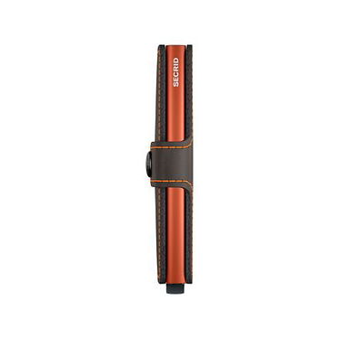 Plånbok Secrid Miniwallet - Matte - Truffle & Orange Svart | MM-Truffle-Orange, 4