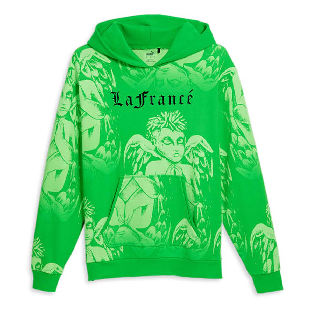 Sweatshirt Puma HOOPS x LAFRANCÉ Hoodie Grön | 622821_02, 1