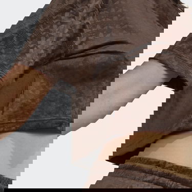 Crop top adidas Originals Crop Velvet T-shirt Brun | HL9110, 6