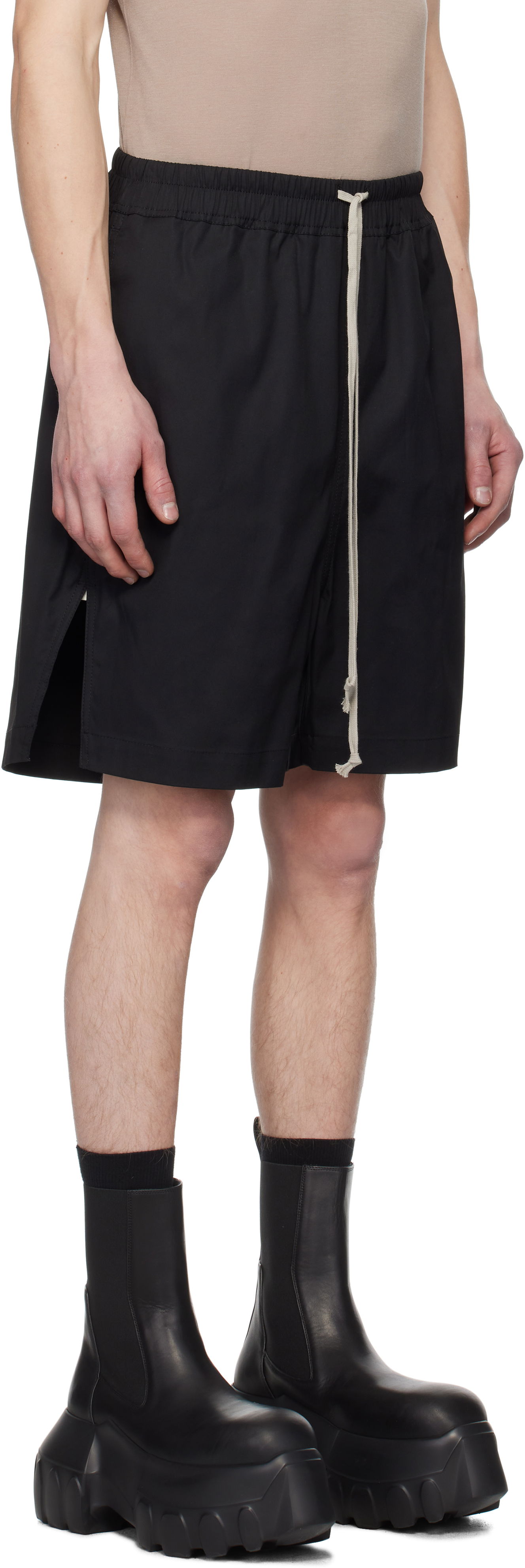 Shorts Rick Owens Rick Owens Hollywood Boxer Shorts Svart | RU01E5397 TE, 1