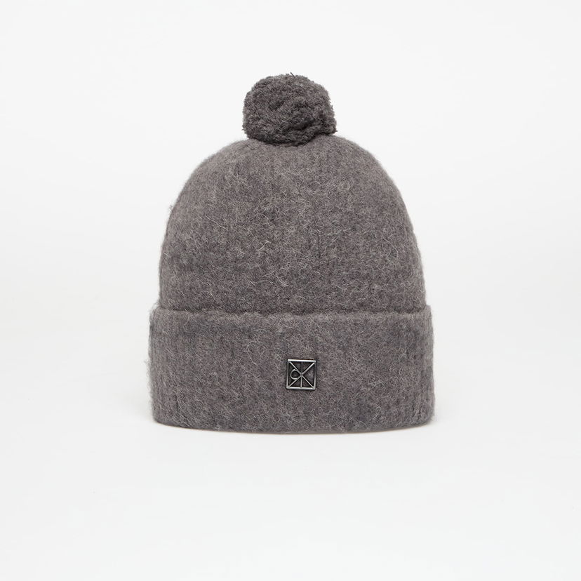 Mössa CALVIN KLEIN Calvin Klein Emblem Brushed Pom-pom Beanie Universal Grå | LV04D8067G N3Z