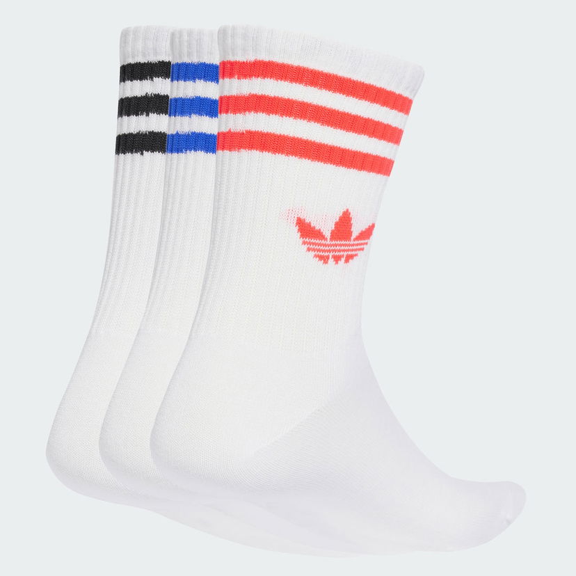 Strumpor adidas Performance 3-Stripes Crew Socks - 3 Pairs Vit | JV7404