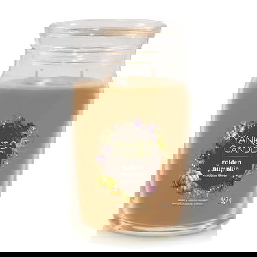 Ljus Yankee Candle Signature Large Jar 2 Wicks Golden Pumpkin Brun | 43490, 0
