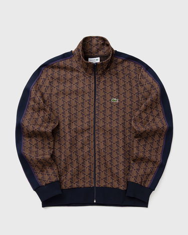 Sweatshirt Lacoste Monogram Pattern Full-Zip Track Sweatshirt with Side Stripes Flerfärgad | SH1368-9I4, 0
