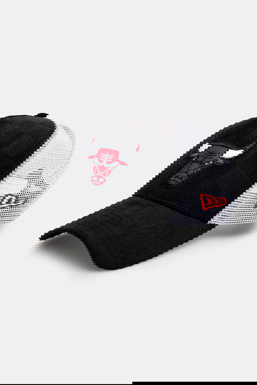 Keps New Era New Era Tonal Check Trucker Bulls Cap Svart | 60595264, 0