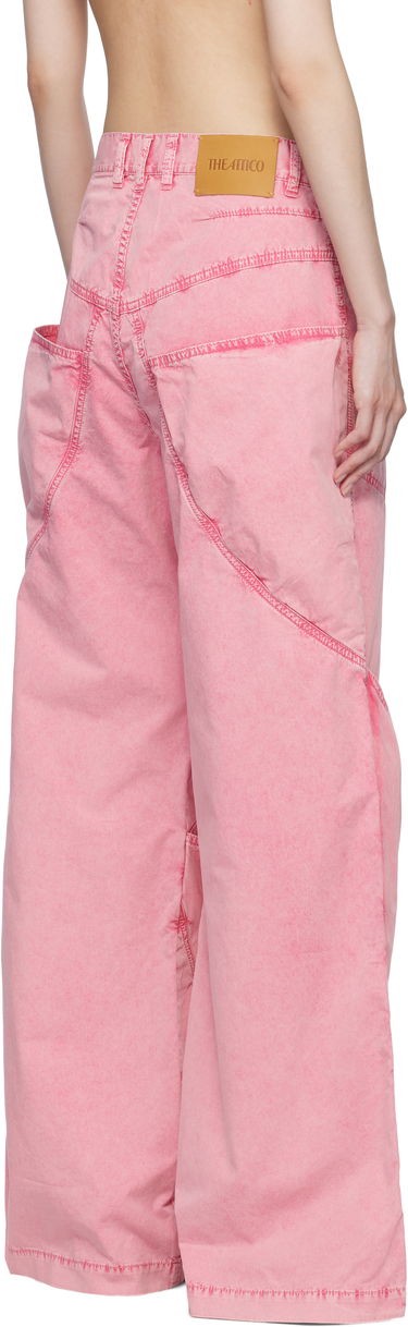 Cargo byxor The Attico The Attico Long Wide-Leg Jeans Rosa | 250WCP00198 DDC098AA, 2