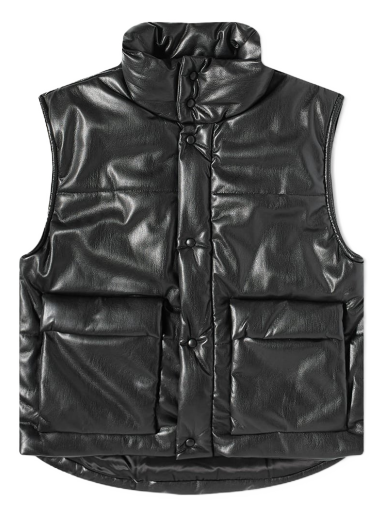 Väst Nanushka Jovan Vegan Lether Vest Svart | NM22PFOW00699
