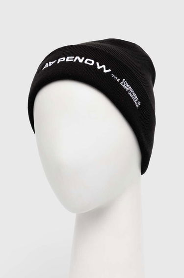 Mössa AAPE by A Bathing Ape AAPE Solid Color Beanie Svart | AHT4866, 2