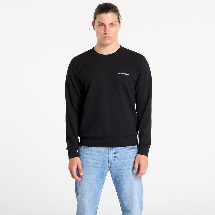 Sweatshirt Emporio Armani EA7 Emporio Armani Crew Neck Sweatshirt Svart | EM000520AF10790UC001