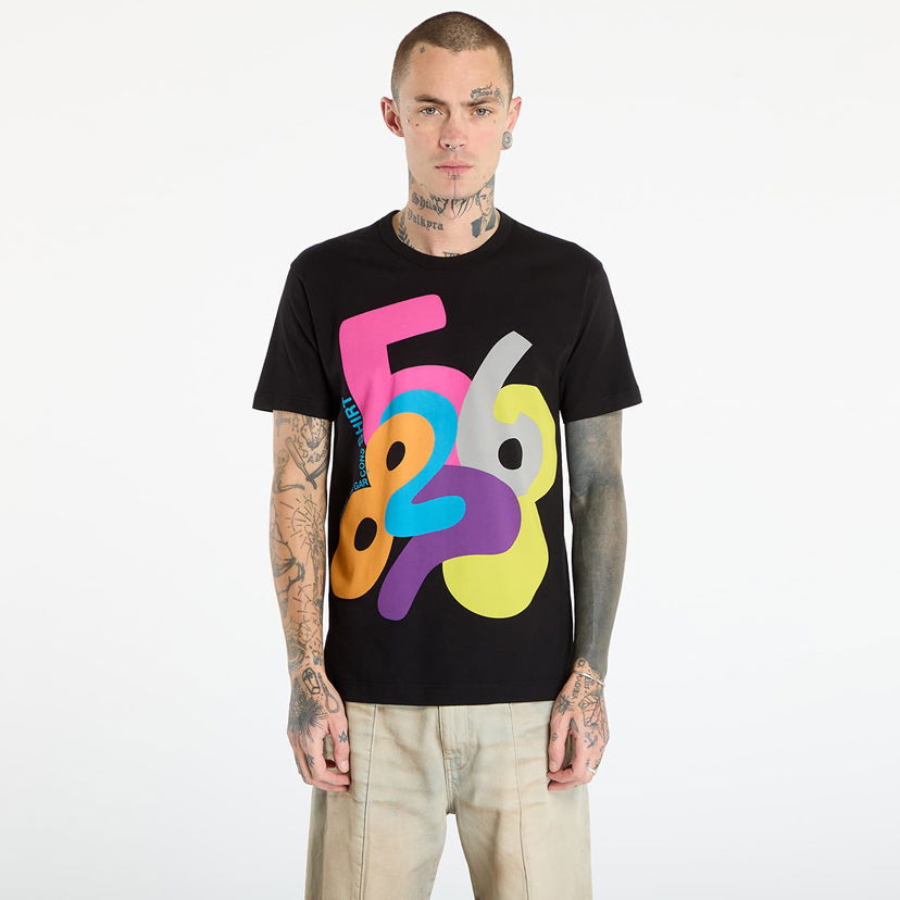 T-shirt Comme des Garçons Comme des Garçons SHIRT T-Shirt With Graphic Print Flerfärgad | FP-T001-W25 Black