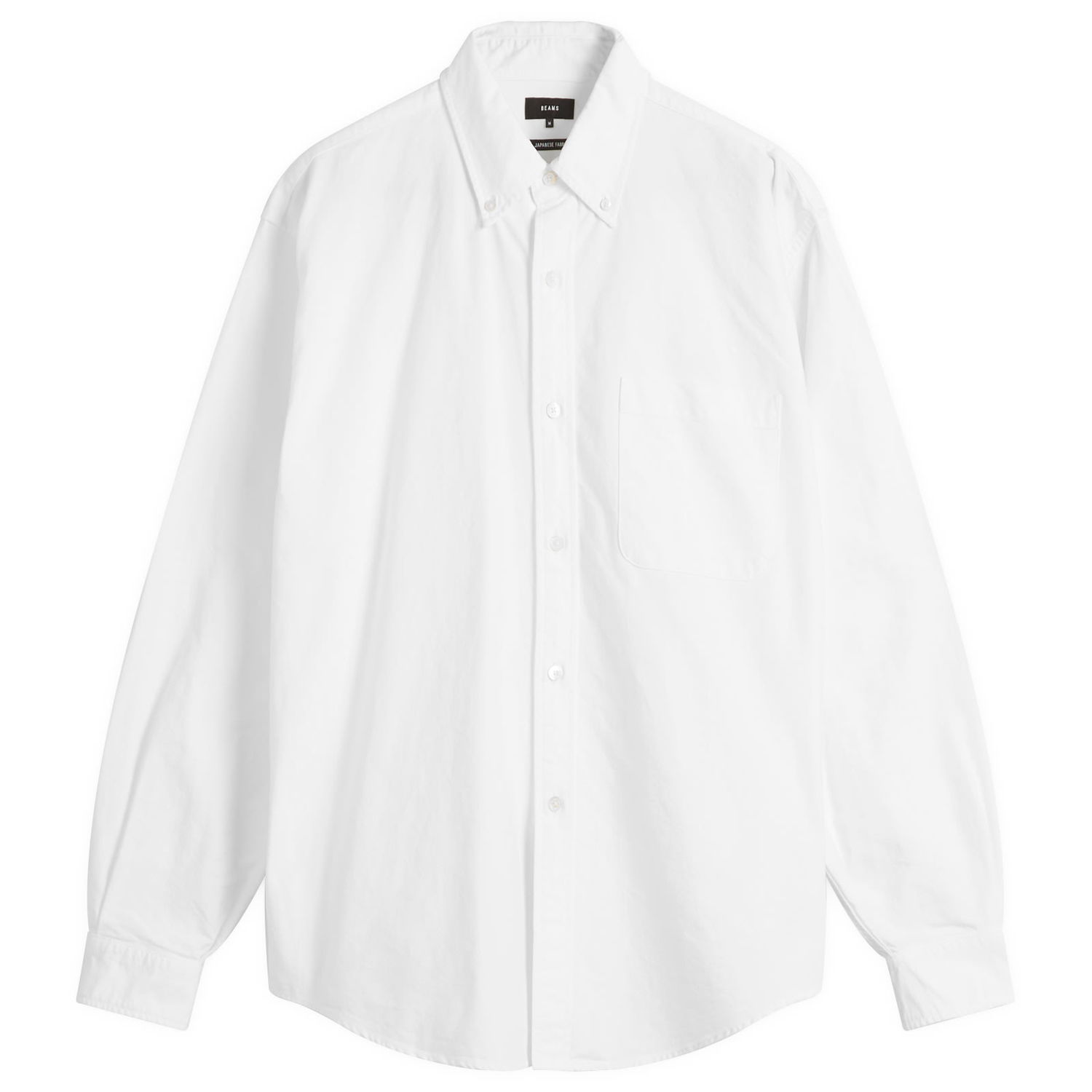 Skjorta BEAMS Heavy Oxford Button Down Shirt Vit | 1111-1213-301-01, 0