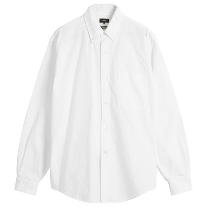 Skjorta BEAMS Heavy Oxford Button Down Shirt Vit | 1111-1213-301-01