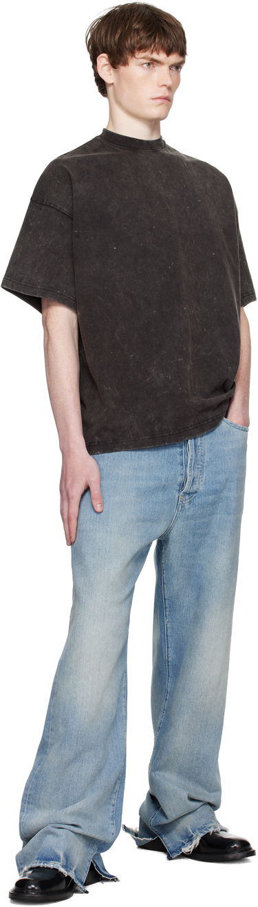 T-shirt We11done We11done Oversized Dyed T-Shirt Svart | WD-TT2-25-728-M-CH, 3