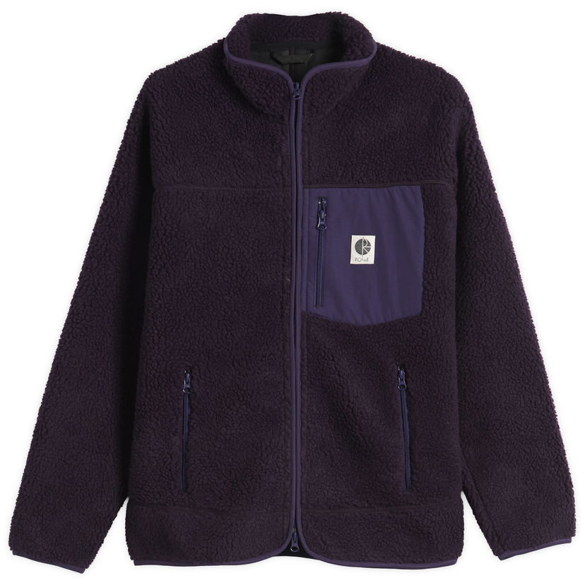 Jacka Polar Skate Co. Kiki Fleece Jacket, Size Small Purpur | PSC-F25-5-DVI