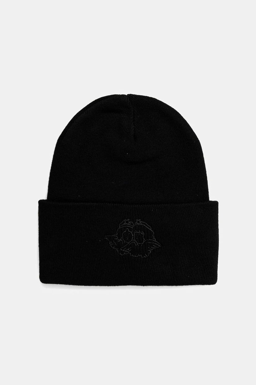 Mössa Fiorucci Fiorucci Angel Embroidered Beanie Svart | U01FPAHA215KN01BK01