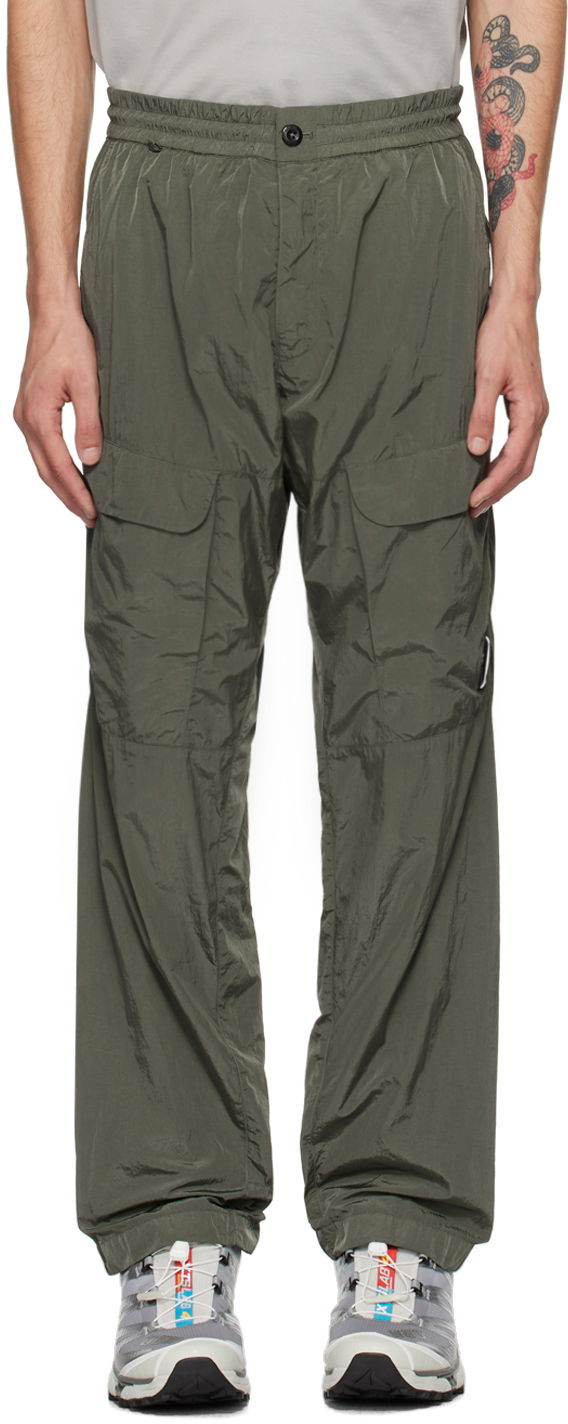 Cargo byxor C.P. Company Green Garment-Dyed Cargo Pants Grå | 17CMPA093A-005904G, 0