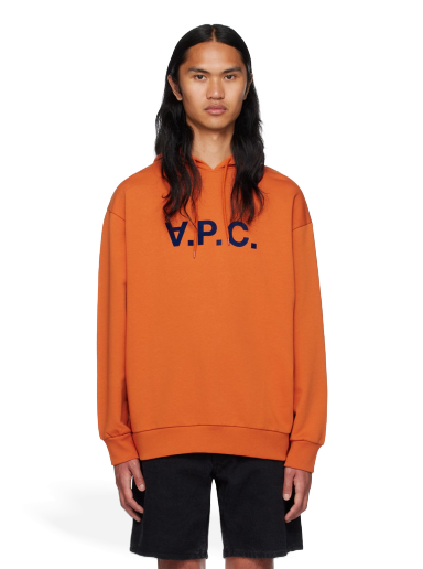 Sweatshirt A.P.C. Milo Hoodie Orange | COFDX-H27833