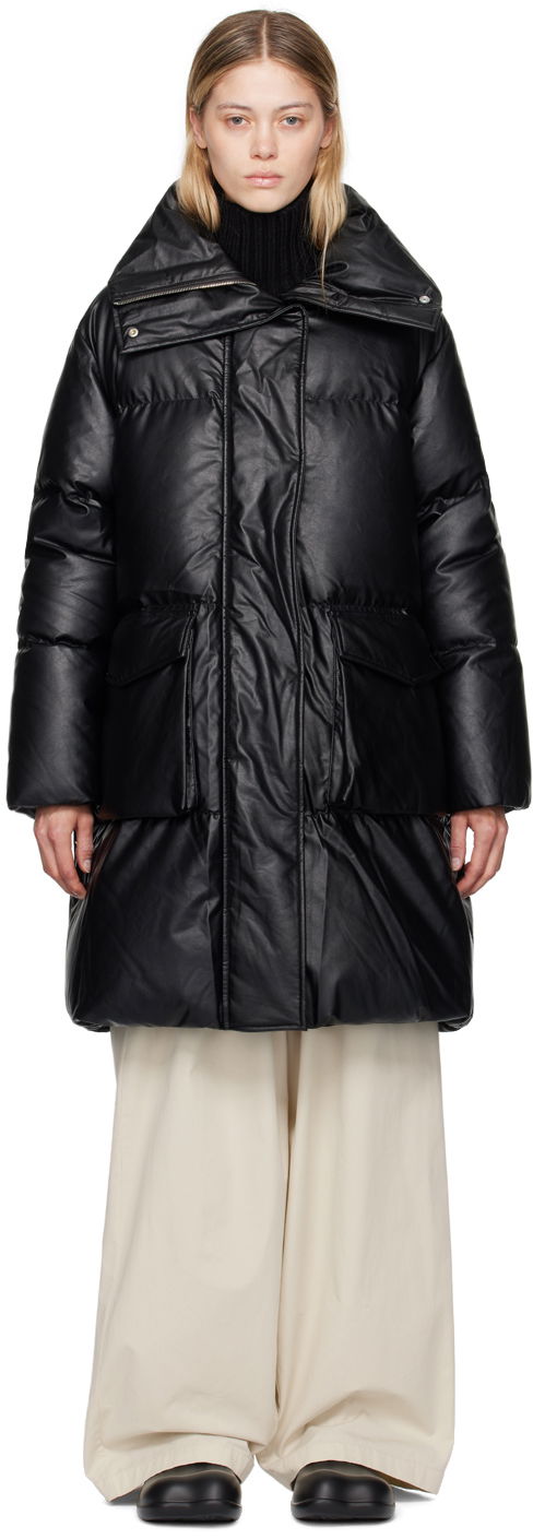 Jacka Maison Margiela MM6 Black Quilted Down Jacket Svart | S52AA0180 S53057