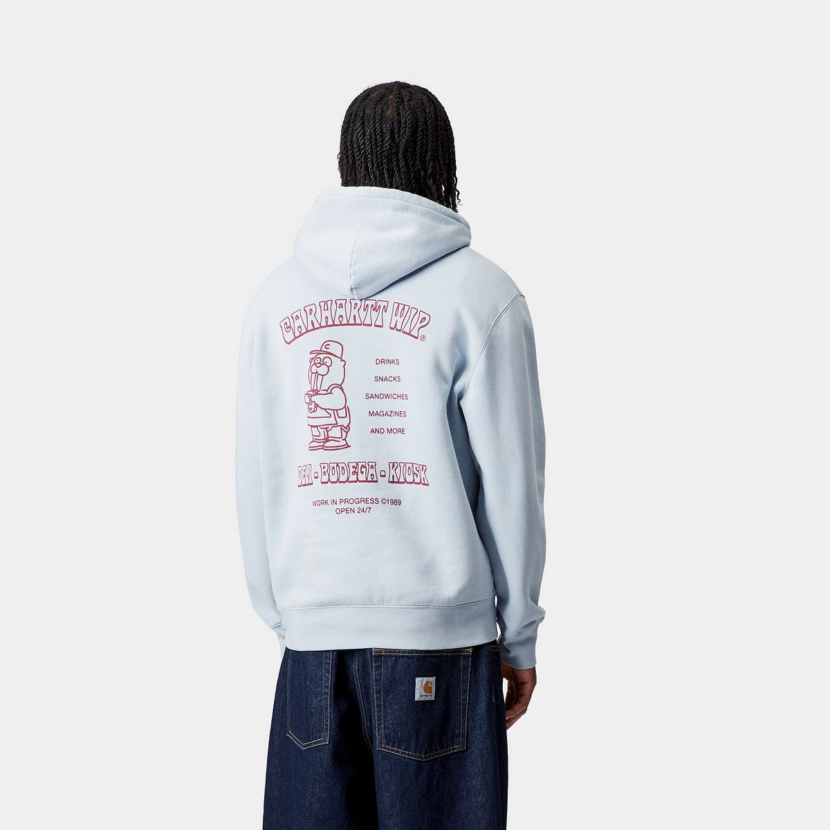 Sweatshirt Carhartt WIP Carhartt WIP Hooded Sandwich Sweatshirt Blå | I035277_24, 1