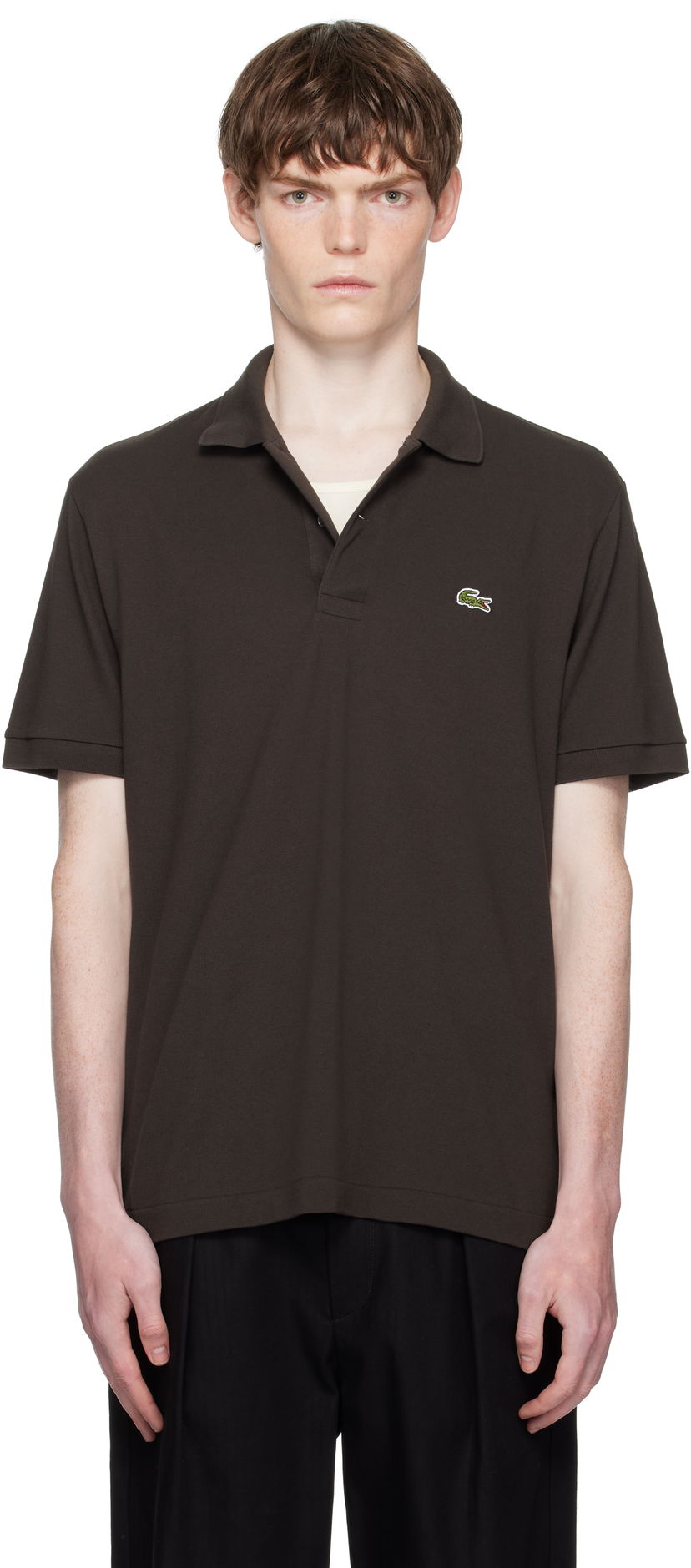 Polotröja Lacoste Classic Fit L.12.12 Light Piqué Polo Brun | PH9851_SKB