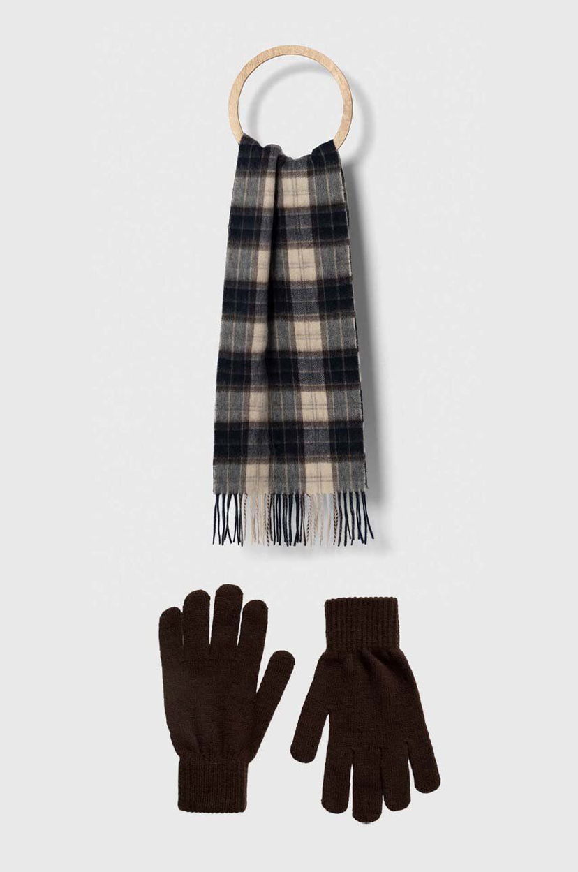 Halsduk Barbour Scarf & Glove Set Brun | MGS0018