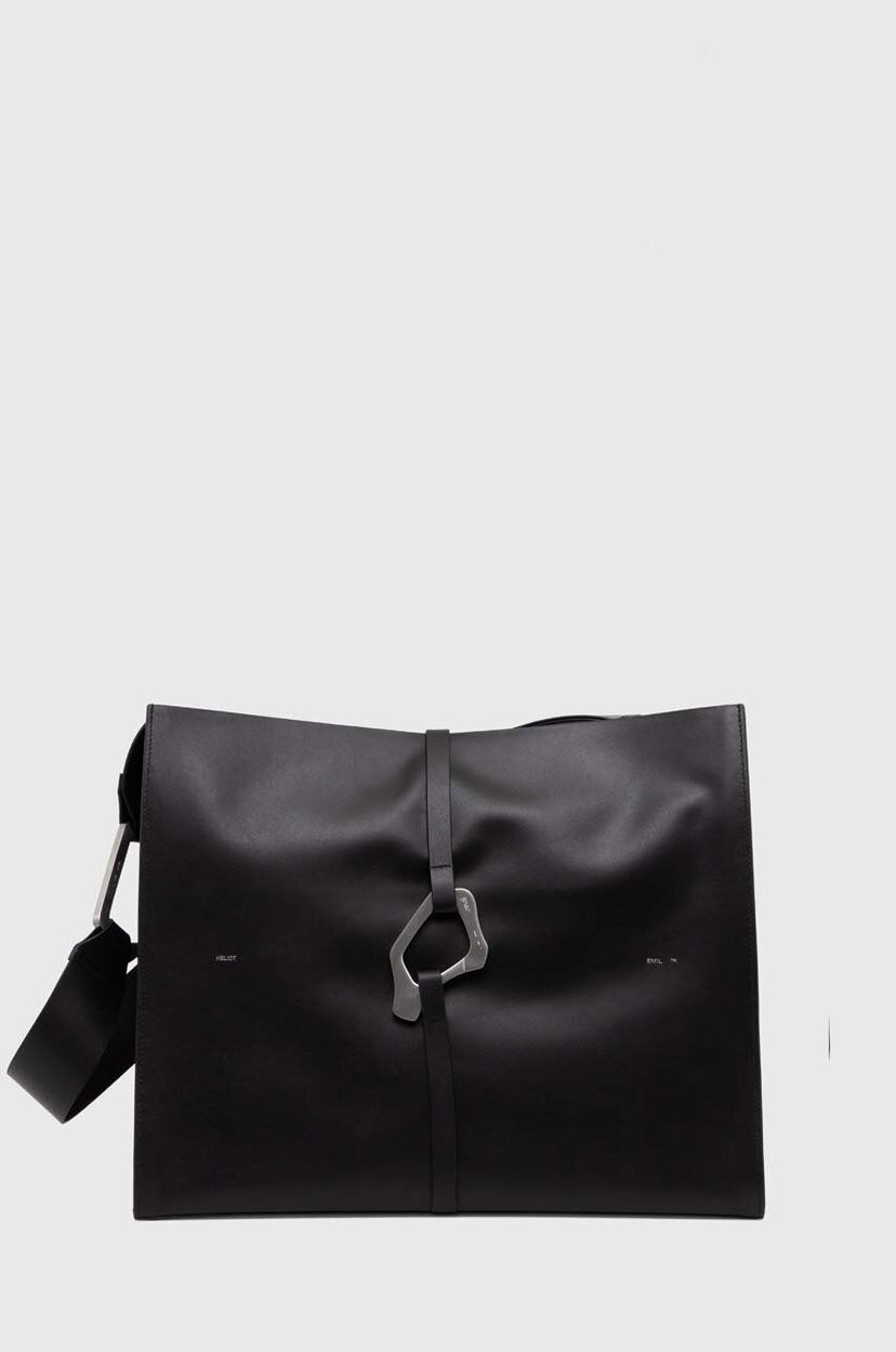 Axelväska HELIOT EMIL Leather Shoulder Bag Svart | HE.15.44.L03.BLK01