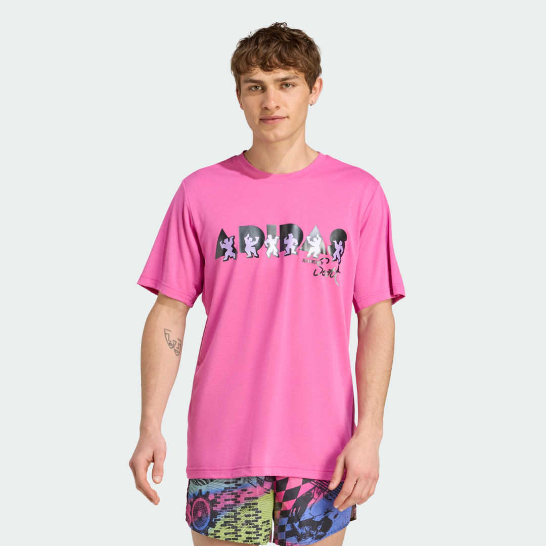 T-shirt adidas Performance Jeremy Scott Graphic Tee Rosa | JL7619, 0