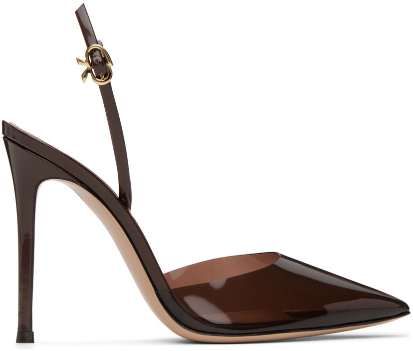 Tillbehör Gianvito Rossi Gianvito Rossi Ribbon D'Orsay Slingback Pumps Brun | G95359.15RIC.PXV