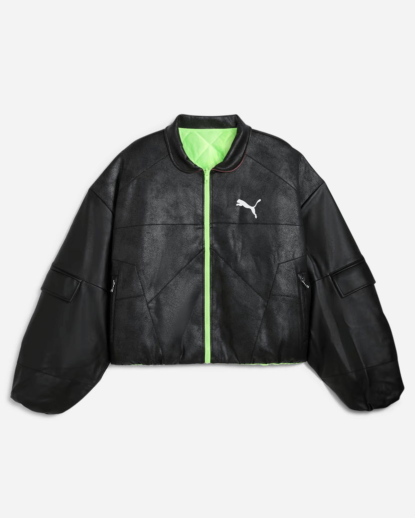 Bomberjacka Puma A$AP Rocky Pleather Jacket Svart | 632480-01
