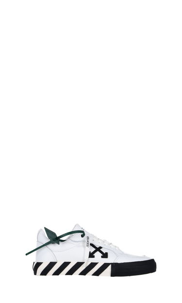 Sneakers och skor Off-White Low Vulcanized Leather SS22 "White Black" Vit | OMIA085C99LEA0010110, 0