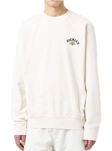 Sweater Dickies Fort Crewneck Vit | DK0A4XMIECR