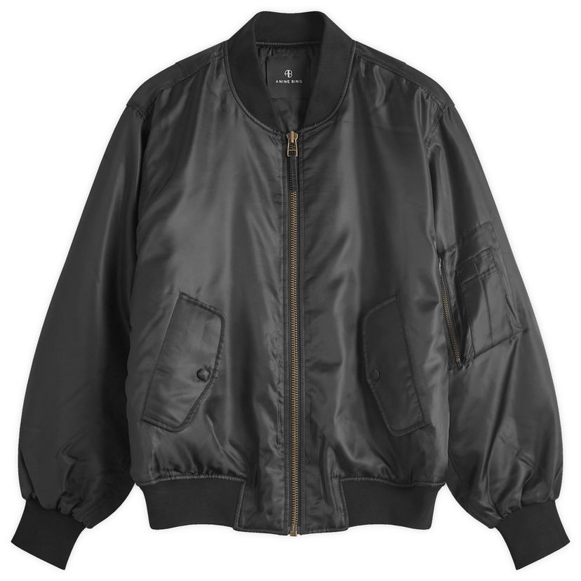 Bomberjacka Anine Bing Leon Bomber Jacket Svart | A-01-7160-000