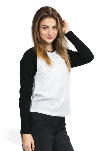 T-shirt Urban Classics Contrast Raglan Top Vit | TB4539 white