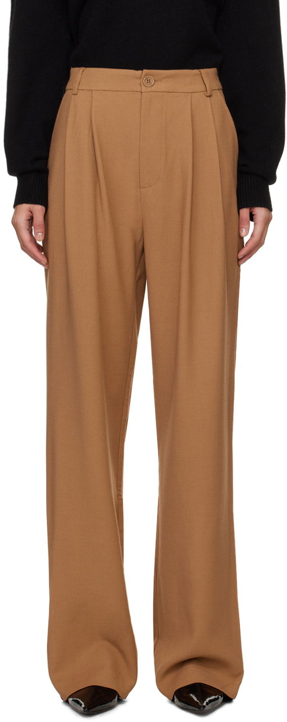 Byxor Anine Bing Carrie Pleated Trousers Brun | A-03-3269-200