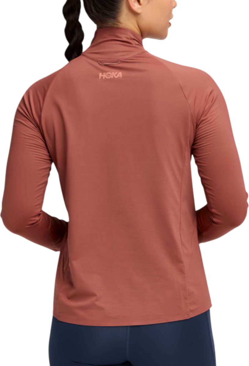 Sweatshirt Hoka One One GlideTech Quarter Zip Top Röd | 1164155-roug, 1