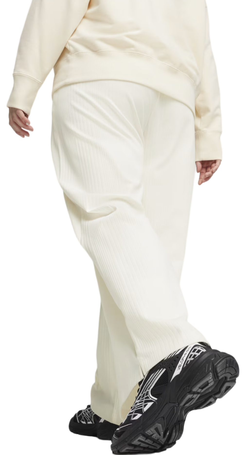 Träningsbyxor Puma Classics Ribbed Relaxed Sweatpants Beige | 624268-66, 1