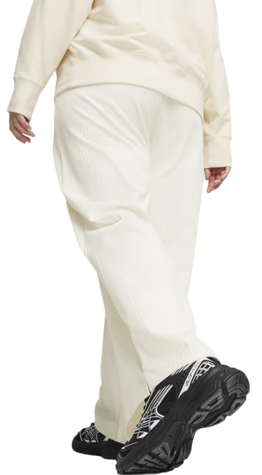 Träningsbyxor Puma Classics Ribbed Relaxed Sweatpants Beige | 624268-66, 1