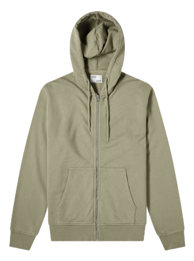 Sweatshirt Colorful Standard Classic Organic Zip Hoody Grön | CS1007-DOL