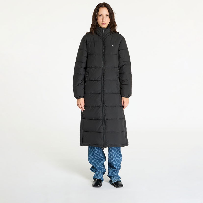 Pufferjacka Tommy Hilfiger Maxi Essential Puffer Coat Black Svart | DW0DW19918 BDS