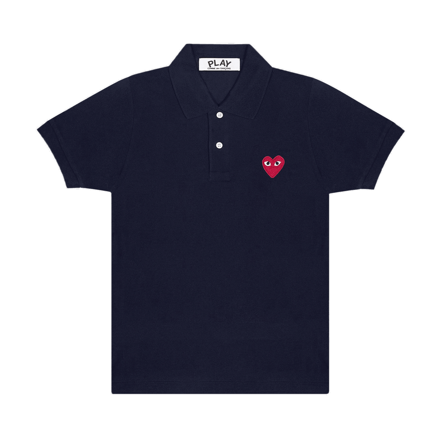 Polotröja Comme des Garçons Play Heart Polo Tee Mörkblå | AZ T006 051 2, 0