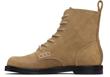 Sneakers och skor JW Anderson JW Anderson Suede Lace-Up Ankle Boots with Contrast Stitching Beige | BT0107-LA0319, 2