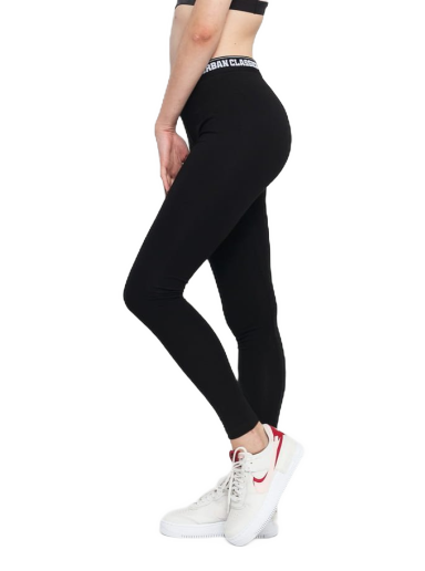 Damasker Urban Classics Ladies Logo Leggings Svart | TB1492 black